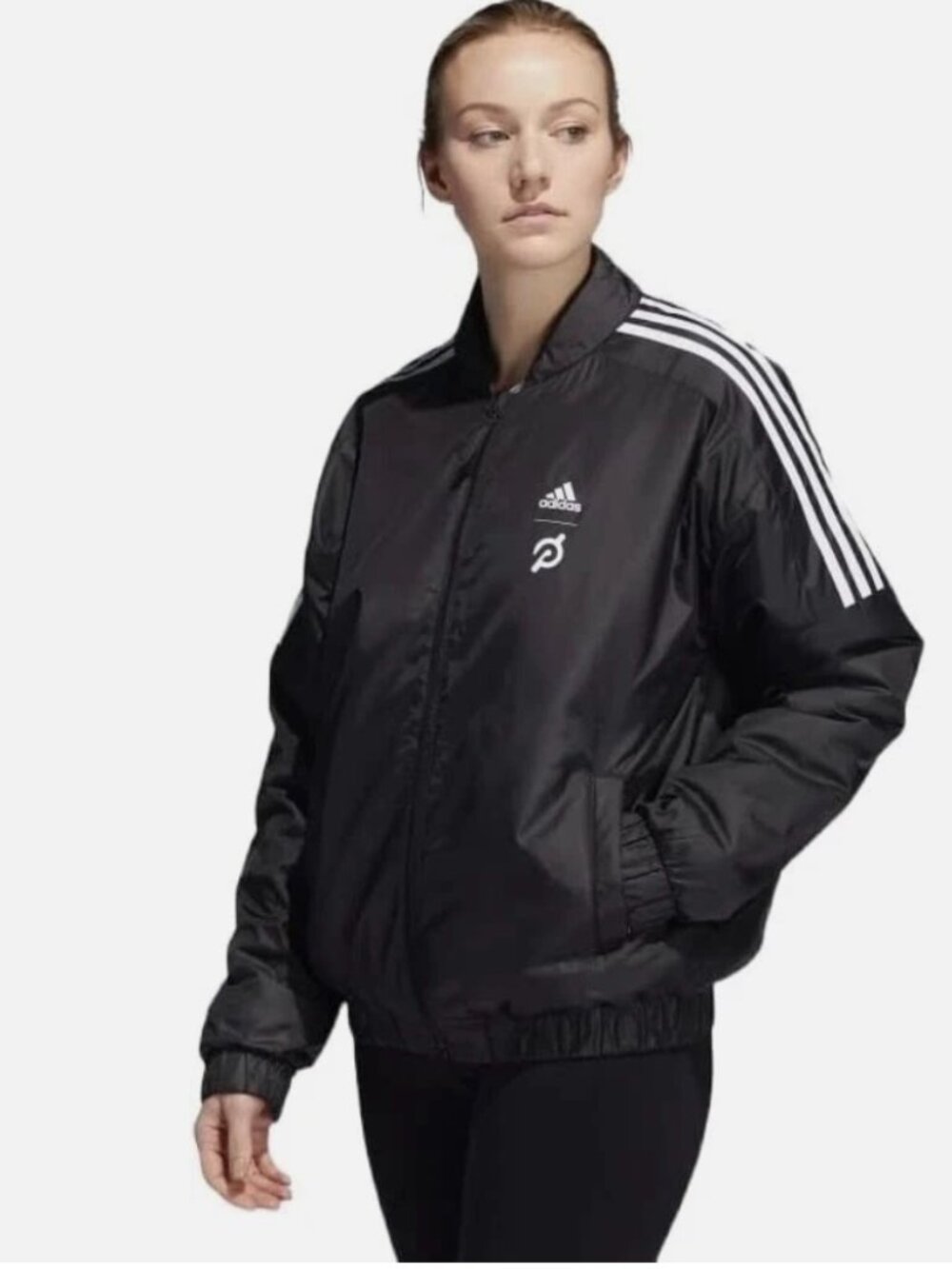 Adidas x Peloton Bomber Jacket – Women’s Large (Black) NWOT